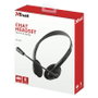 Trust Primo Chat Auriculares con Micrófono Jack 3,5 mm Negro